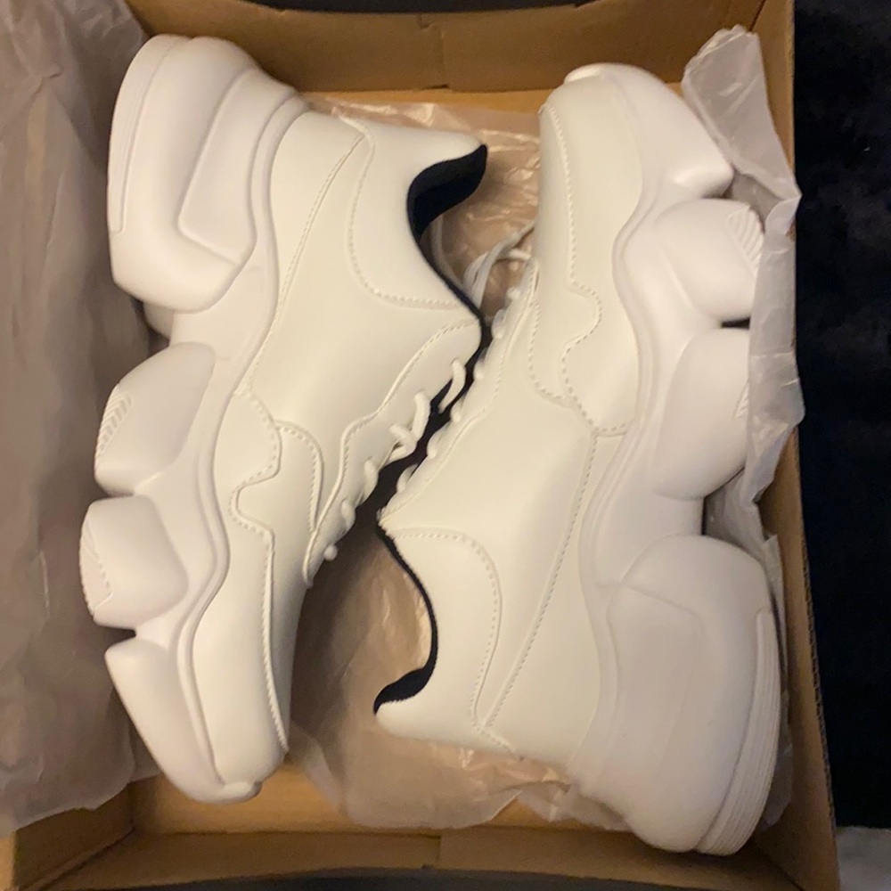 White sneakers